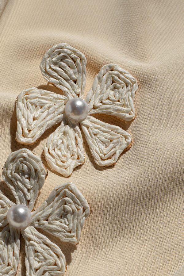 Ivory Lexa Flower Earrings Online Sale - Image 2