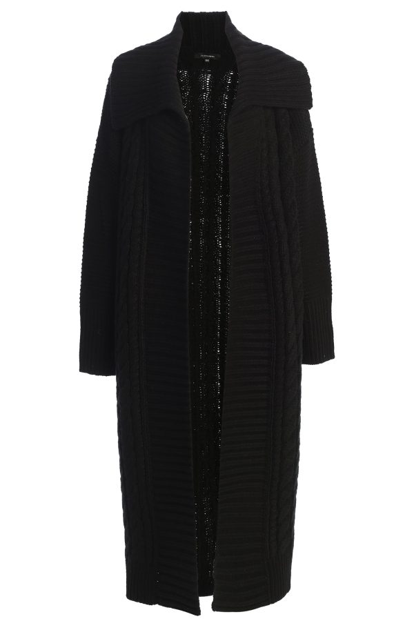 Black Malinda Sweater Knit Cardigan For Sale - Image 2