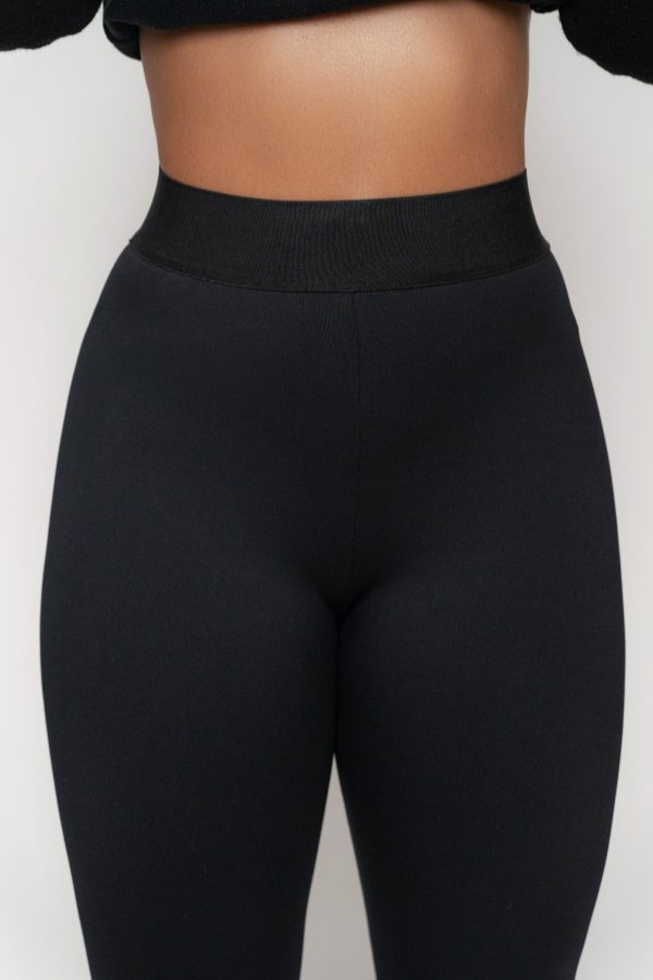 Black Essential High-Waist Leggings Cheap - Image 4